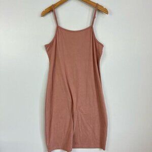 Rose Maternite Maternity Pregnancy Stretch Pink Blush Nighty Medium Dress Midi